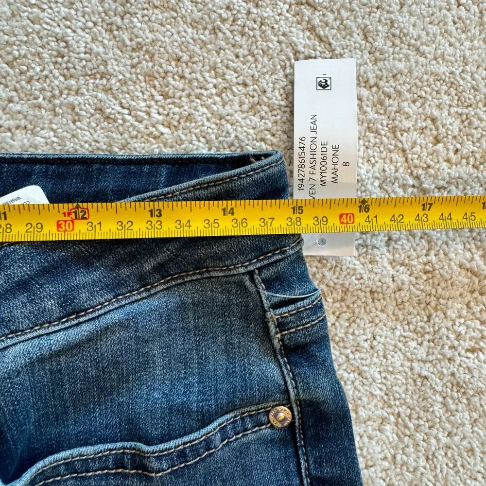 Seven7 Ladies High-Rise Step Hem Cropped Fashion Jean Size‎ 8